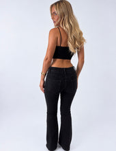 Load image into Gallery viewer, Black Noelle Low Rise Bootcut Jeans