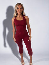 Load image into Gallery viewer, Wine Emma 3-Piece Capri Set