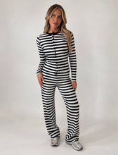 Load image into Gallery viewer, Black & White Masie Striped Co-Ord Set