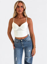 Load image into Gallery viewer, White Luana Bustier Top