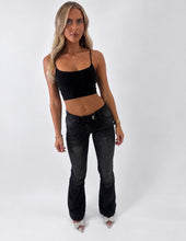 Load image into Gallery viewer, Black Noelle Low Rise Bootcut Jeans