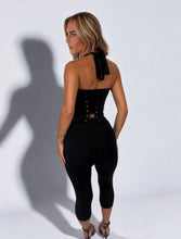 Load image into Gallery viewer, Black Emma 3-Piece Capri Set