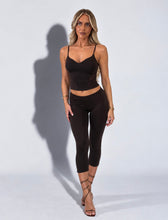 Load image into Gallery viewer, Brown Kate Cropped Cami Top & Capri Trousers Co-Ord