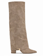 Load image into Gallery viewer, Taupe Suede Pointed Boots