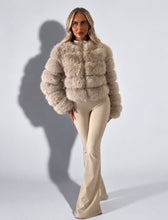 Load image into Gallery viewer, Stone Abi Faux Fur Coat