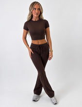 Load image into Gallery viewer, Chocolate Brown Aisling Tie-Waist Trousers Co-Ord