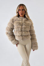 Load image into Gallery viewer, Stone Abi Faux Fur Coat