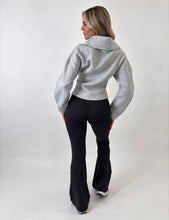 Load image into Gallery viewer, Grey Hailey Corset Zip-Up Jacket