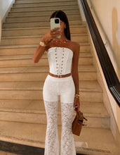 Load image into Gallery viewer, White Bria Lace Co-Ord