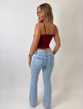 Load image into Gallery viewer, Wine Charlotte Underwired Corset Crop Top