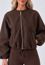 Load image into Gallery viewer, Chocolate Brown Zip-Up Jacket