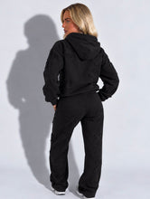Load image into Gallery viewer, Black Millie Cross Oversized Tracksuit