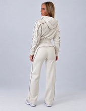 Load image into Gallery viewer, Beige Contrast Pippa Zip-Up Tracksuit