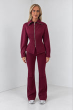 Load image into Gallery viewer, Wine Bailey Sculpted Tracksuit