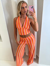 Load image into Gallery viewer, Orange Mona Crochet Co-Ord