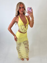 Load image into Gallery viewer, Yellow Joanne Lace Starfish Co-ord