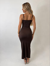 Load image into Gallery viewer, Chocolate Lexi Slinky Cami Maxi Dress
