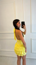 Load image into Gallery viewer, Yellow Avah Frill Dress
