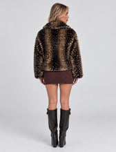 Load image into Gallery viewer, Brown Molly Faux Fur Jacket
