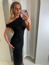 Load image into Gallery viewer, Black Maeve Off Shoulder Maxi Dress
