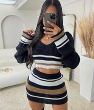 Load image into Gallery viewer, Black Bea Knitted Co-ord

