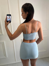 Load image into Gallery viewer, Baby Blue Breanna Knot Co ord
