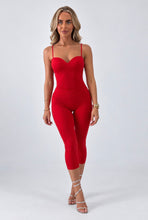 Load image into Gallery viewer, Red Stacey Capri Leggins
