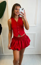 Load image into Gallery viewer, Red Sasha Waistcoat Co-ord
