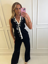 Load image into Gallery viewer, Black Gia Ruffled Co-ord
