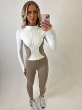 Load image into Gallery viewer, Beige Ivy Activewear Co-ord
