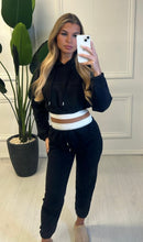 Load image into Gallery viewer, Black Blake Double Band Tracksuit
