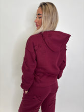 Load image into Gallery viewer, Wine Tiffany Cross Tracksuit
