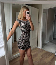 Load image into Gallery viewer, Leopard Dynasty Backless Dress
