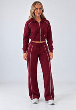 Load image into Gallery viewer, Burgundy Contrast Pippa Hoodie &amp; Jogger Co-Ord
