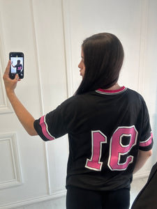 Black Ann Oversized Jersey T-shirt