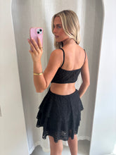 Load image into Gallery viewer, Black Nola Lace Mini Dress
