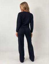 Load image into Gallery viewer, Navy Dani Button Front Tailored Co-ord Set
