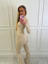 Load image into Gallery viewer, Beige Luna Ruched Co-ord

