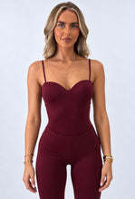 Load image into Gallery viewer, Wine Grace Plunge Bodysuit
