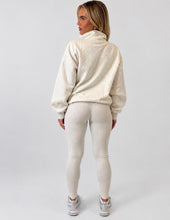 Load image into Gallery viewer, Grey NYC Half Zip Sweatshirt &amp; Leggings Set
