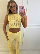 Load image into Gallery viewer, Yellow Marlow Crochet Co-ord
