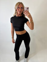 Load image into Gallery viewer, Black Aisling Tie-Waist Trousers
