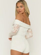Load image into Gallery viewer, White Stephanie Playsuit
