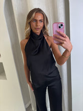 Load image into Gallery viewer, Black Elise Silk Co-ord
