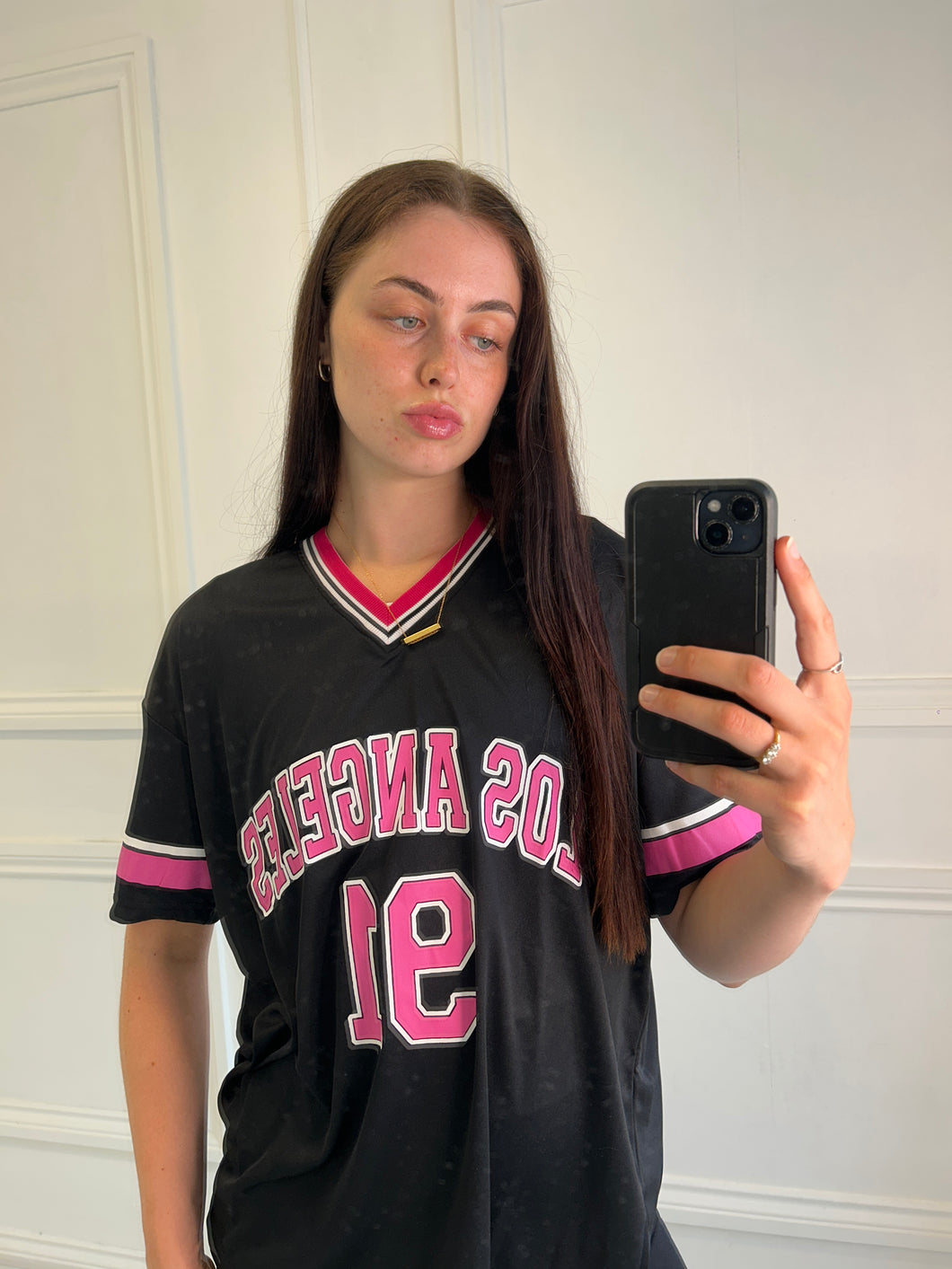 Black Ann Oversized Jersey T-shirt