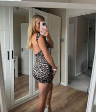 Load image into Gallery viewer, Leopard Dynasty Backless Dress
