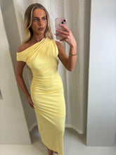 Load image into Gallery viewer, Yellow Maeve Off Shoulder Maxi Dress
