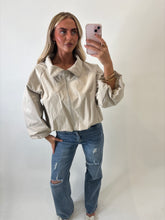 Load image into Gallery viewer, Cream Sandra High-Neck Jacket
