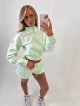 Load image into Gallery viewer, Mint Green Rhea Striped Shorts Co-ord
