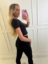 Load image into Gallery viewer, Black Taylor Activewear Co-ord
